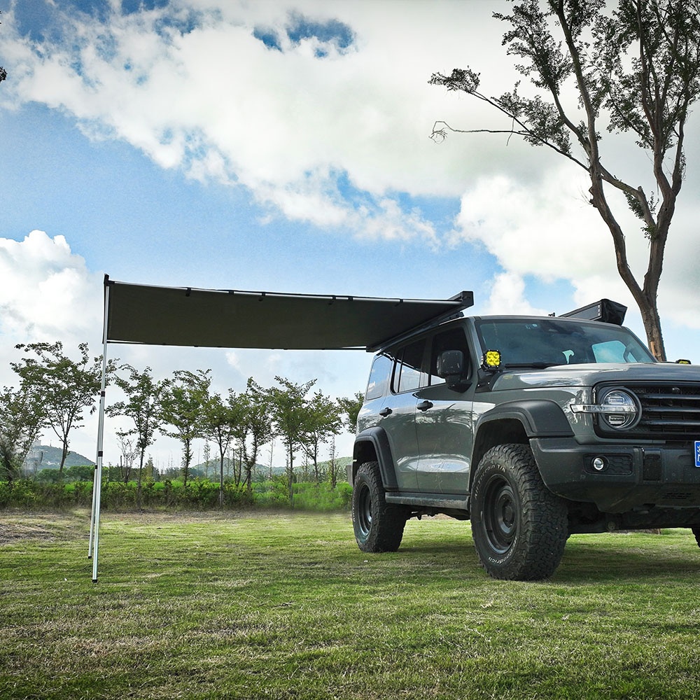 4X4 4WD SUV用格納式カーサイドオーニング、屋外キャ - Outdoor Camping Awning のレビューと価格