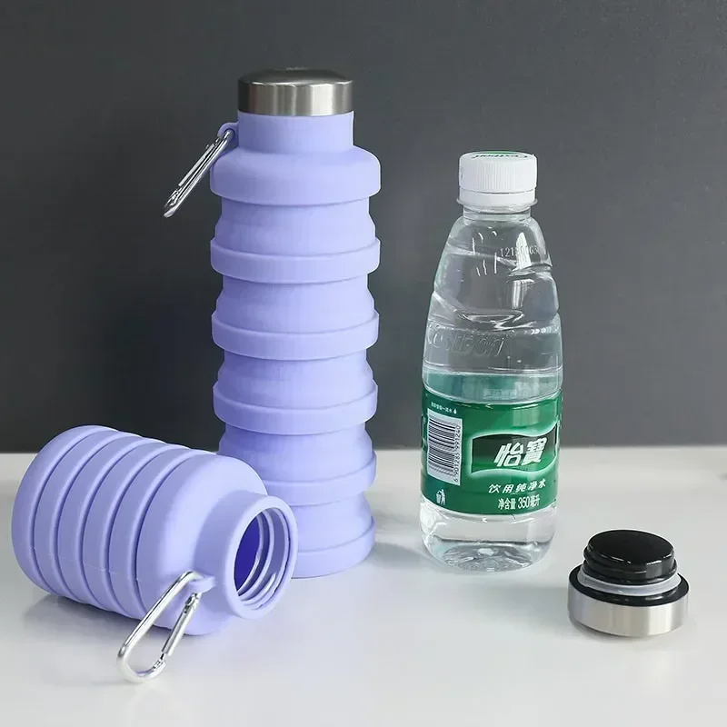 折りたたみ式ウォーターボトル、再利用可能なBPAフリーシリコ - Collapsible Water Bottle のレビューと価格