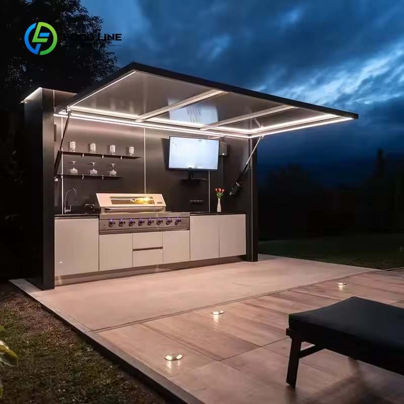 カスタマイズ可能な屋外キッチンステーション、ポータブルステン - Outdoor Camping Kitchen With Sink のレビューと価格