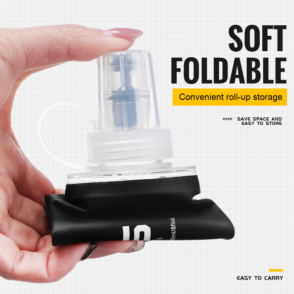 WRELS ソフトフラスク TPU 超軽量 折りたたみ式 B - Collapsible Water Bottle のレビューと価格