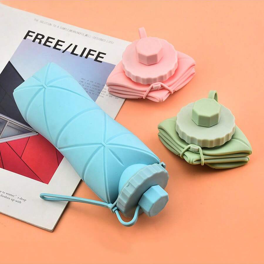 1個入り 600ml 大型折りたたみ式シリコンカップ - ア - Collapsible Water Bottle のレビューと価格