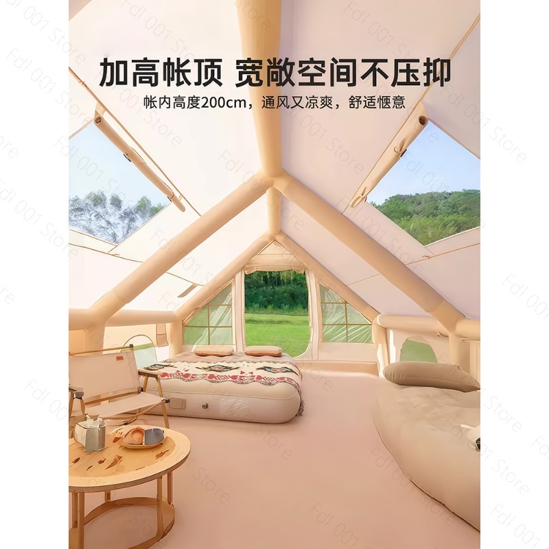 12平方メートルのインフレータブルテント、軽量高級屋外防水フ - Outdoor Camping Inflatable Tent のレビューと価格