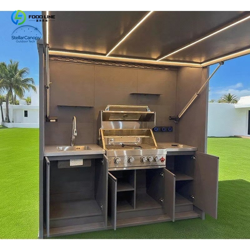 カスタマイズ可能なキャンプ用屋外キッチンセット、多機能BBQ - Outdoor Camping Kitchen With Sink のレビューと価格