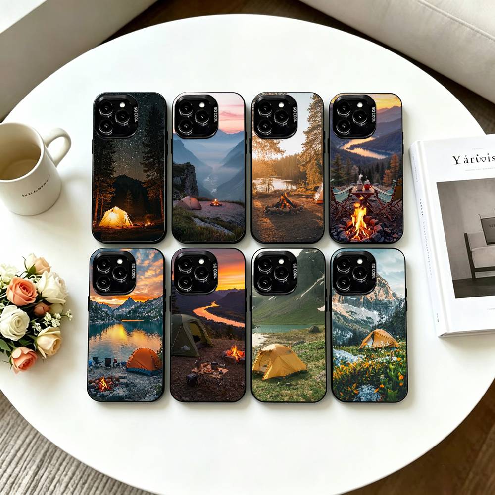 山岳自然アウトドアキャンプ用スマホケース iPhone 17 - Outdoor Camping Anime のレビューと価格
