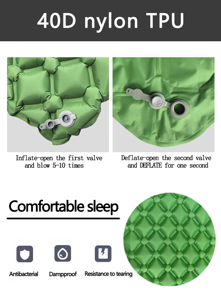 キャンプ用インフレータブルマットレス テント用折りたたみキャ - Outdoor Camping Inflatable Tent のレビューと価格