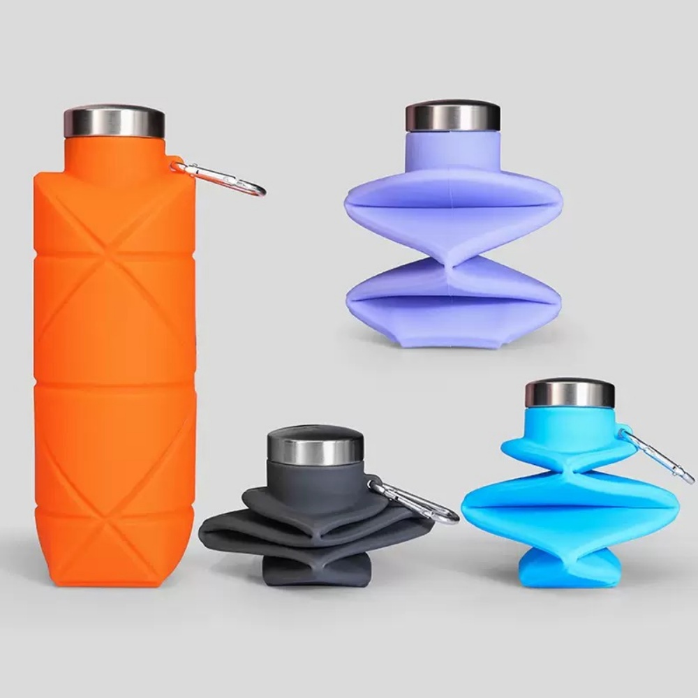 700ML 折りたたみ式ウォーターボトル 漏れ防止バルブ 再 - Collapsible Water Bottle のレビューと価格